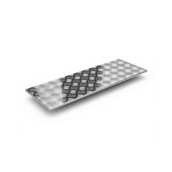 Perfil plano em aço inoxidável antiderrapante sob medida